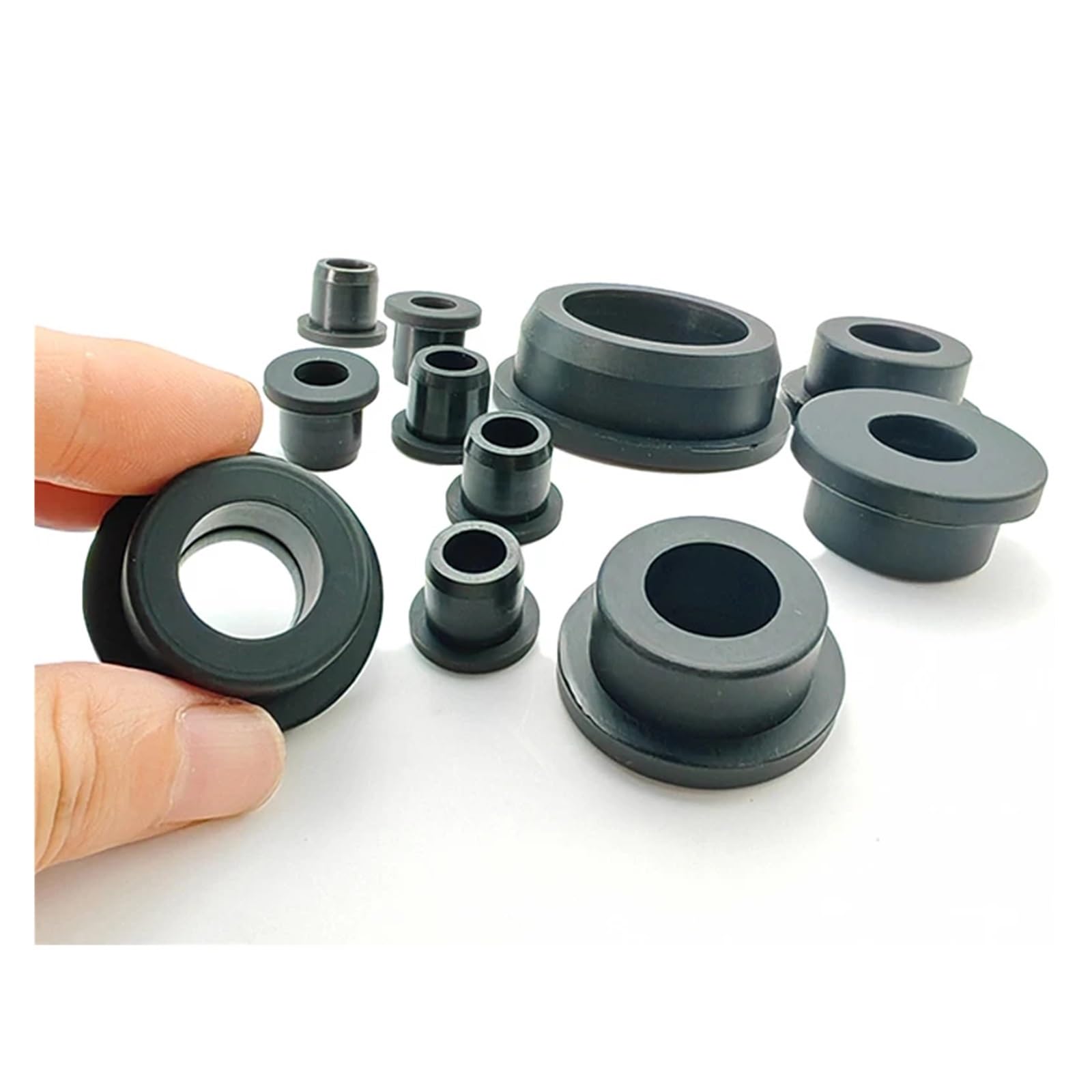 Bobina de protección de alambre en forma de T de silicona suave/anillo de sellado de prensaestopas, tapón de orificio hueco(32MM_50PCS)