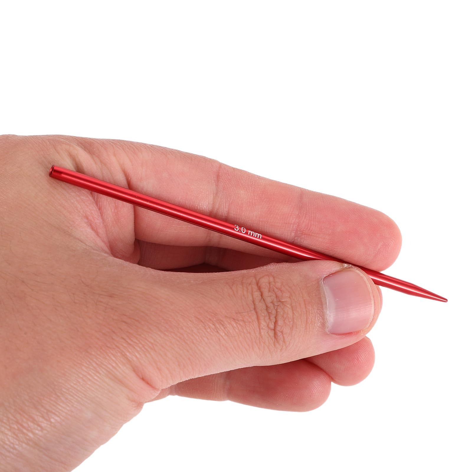 Set di Ferri Circolari Intercambiabili Rosso in Alluminio