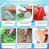 UPINS Ocean Diamond Art Painting Coaster Kit, 8Pcs DIY Crafts Kit with Holder, Non Slip Coaster Art Supplies for Adults, Ideal Christmas Gift