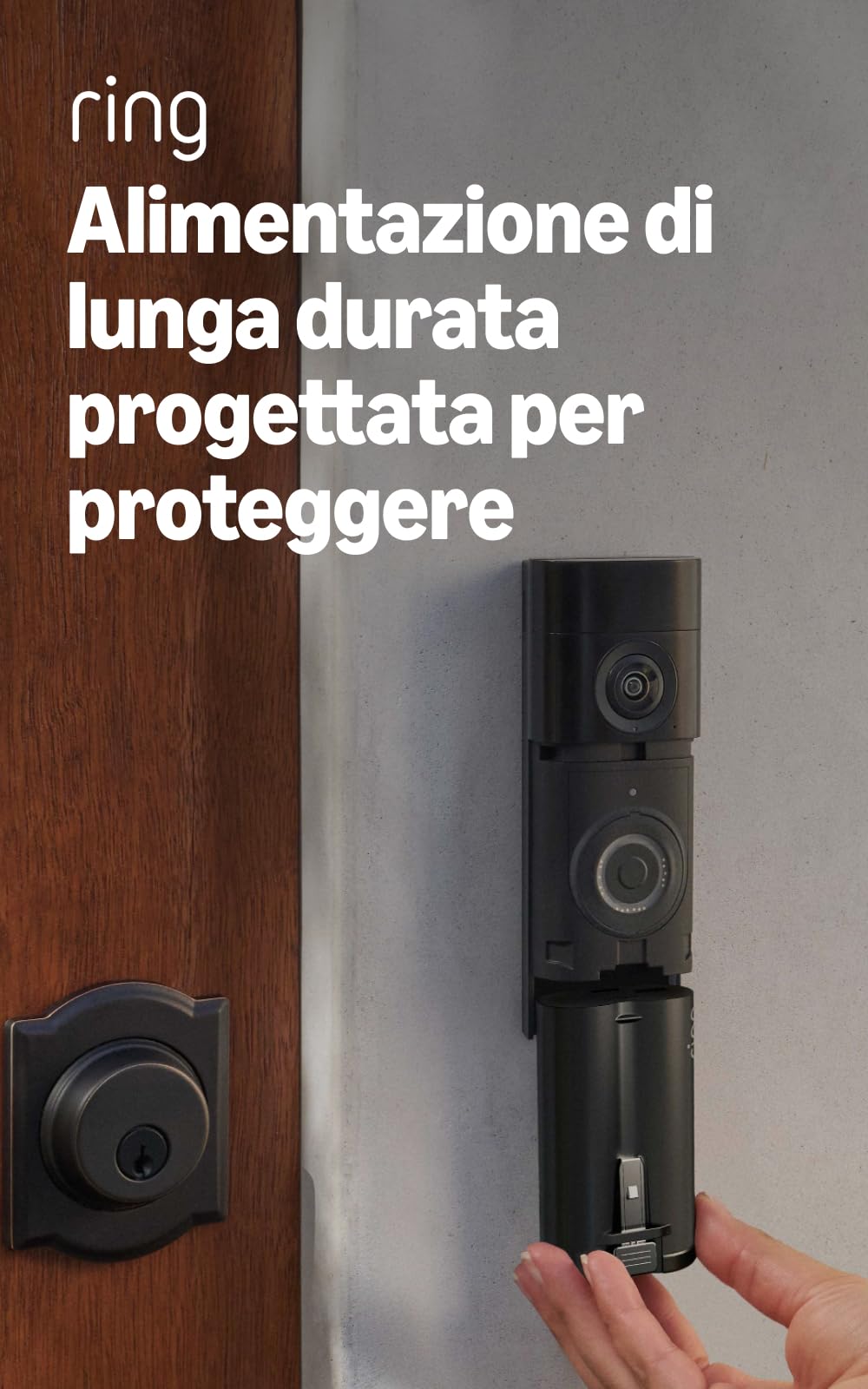 Ring Batteria ricaricabile a sgancio rapido Ultra: compatibile con Battery Video Doorbell Plus (2ª gen.), Battery Video Doorbell Pro (2ª gen.)
