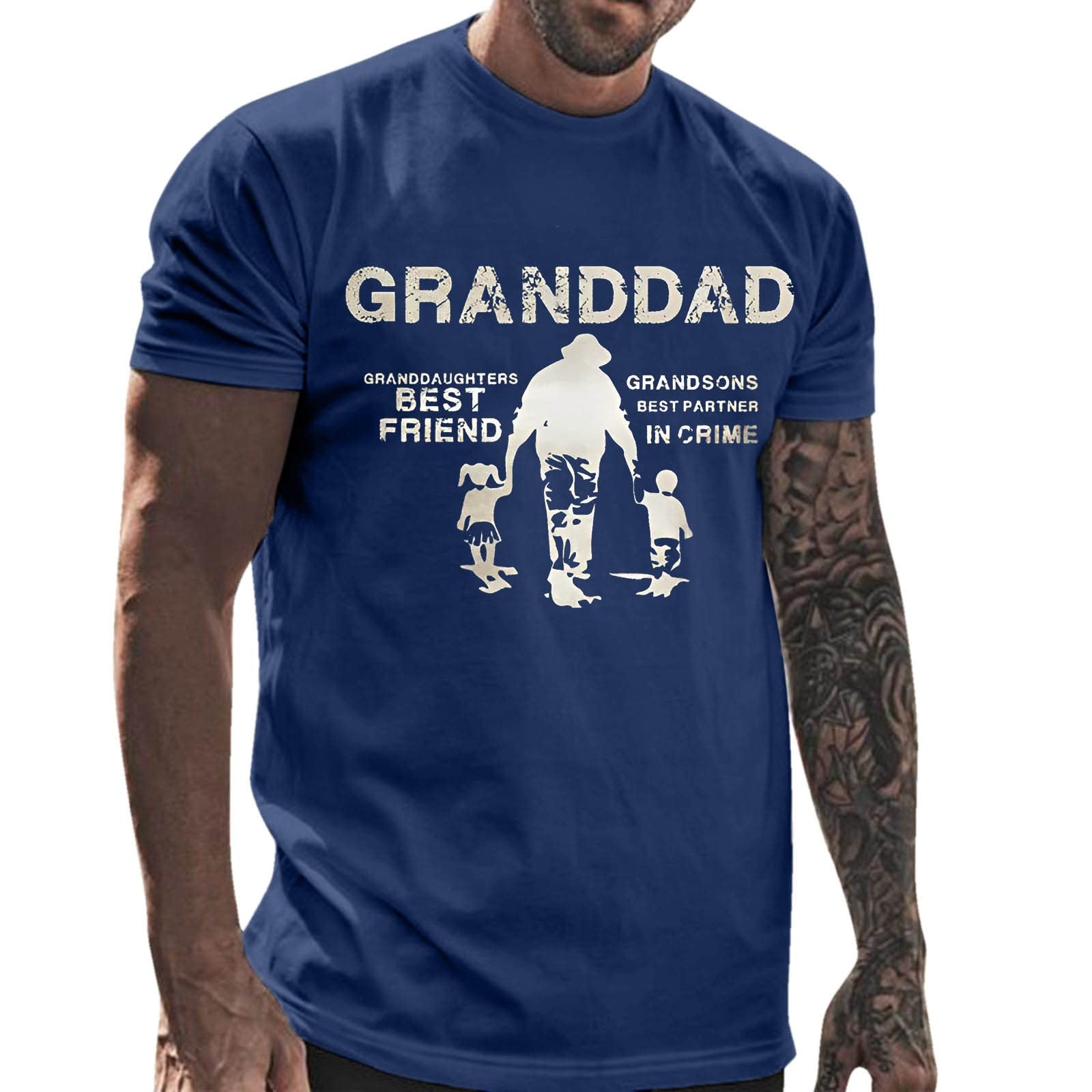 UwdiohqIndependence Day Mens Casual Shirts Short Sleeve Pullover Tops Vertical Colored US Flag Printed Blouse Summer Fashion Round Neck Daily T Shirt for Outdoor