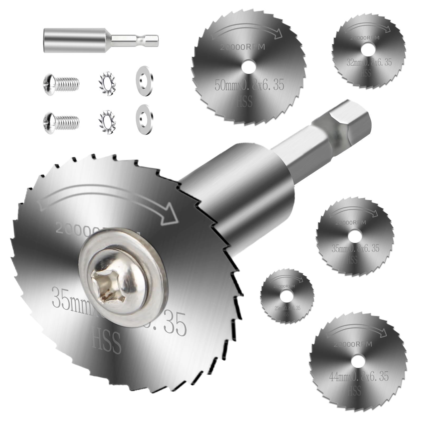 8Pcs Rotary Drill Saw Blades, Circular Saw Blades, Plunge Saw Blade