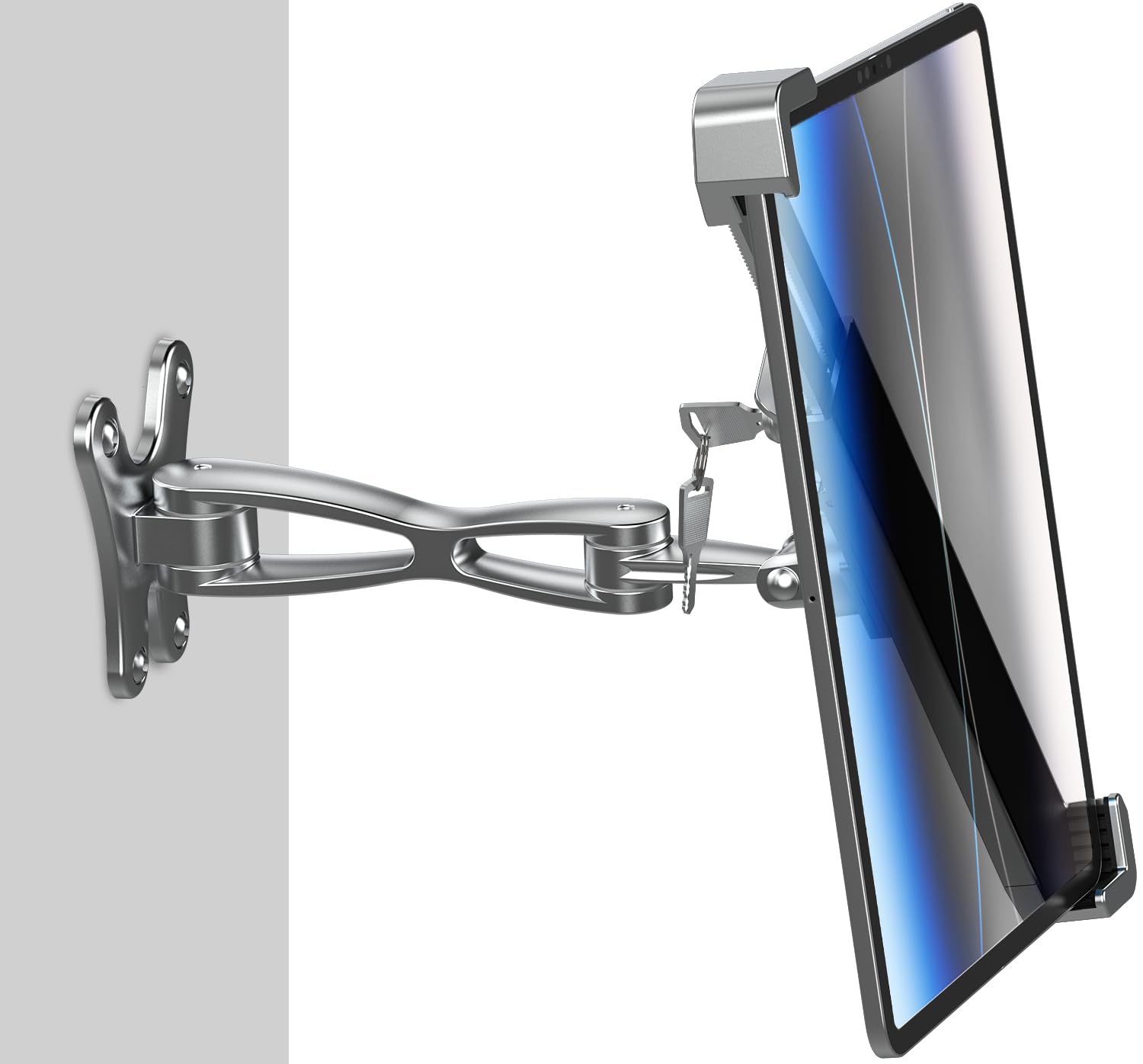 Support mural antivol pour tablette en acier robuste compatible iPad Pro et Air - 8