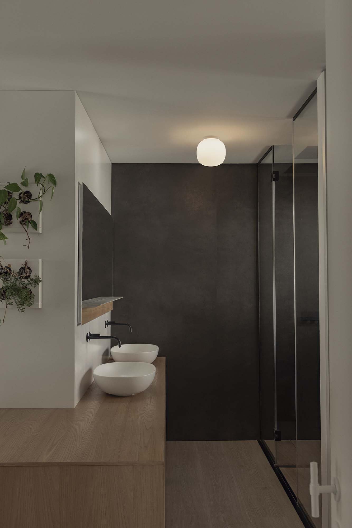 Faro AMELIA - Plafoniera da bagno, colore: Bianco opaco IP44
