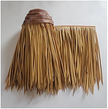 Fake Grass Rollo Azulejos De Paja Artificial PE Simulación Thatch 1.64 X 3.28ft/pcs Resin Plastic Thatch Durable Fire Thatch Roof Pavilion Outdoor ;Color:Amarillo A,tamaño:1pcs (Color : Yellow d, Si