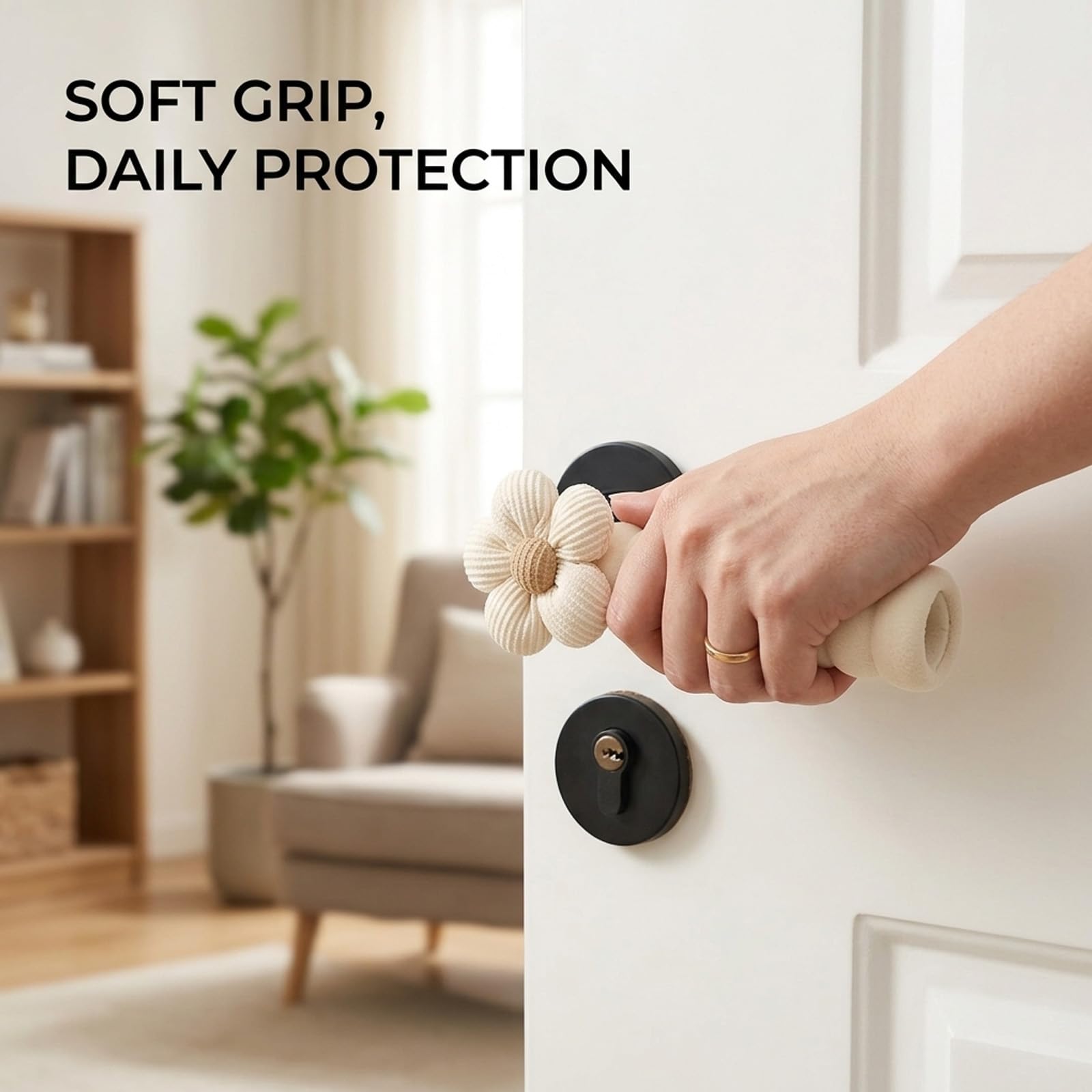 6Pcs Door Handle Protectors, Door Protector, Door Handle Cover Ideal for Home, Office and Hotel Use, Families, Tenants and Hotel Owners — view 7