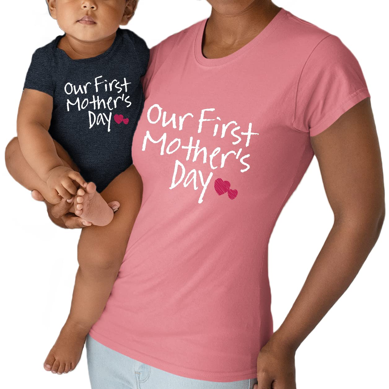 Our First Mothers Day Matching Outfit Baby Gifts for New mom Shirt for Daughter