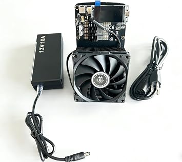 New Upgraded Crypto Solo BTC Miner Nerdqaxe++ 4.8TH/s 75W BM1370 Chips