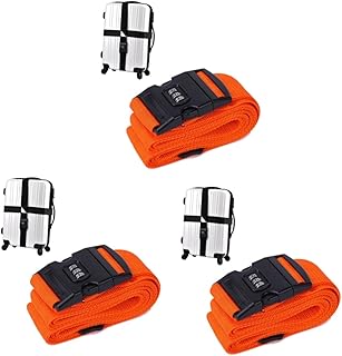 3 Peças Alça De Bagagem Cruzada Acessórios De Mochila Cintos Para Fivelas Acessórios De Viagem Cintos De Bagagem Para Malas Tiras De Carga Cinto De Viagem Para Bagagem Tiras De TENDYCOCO