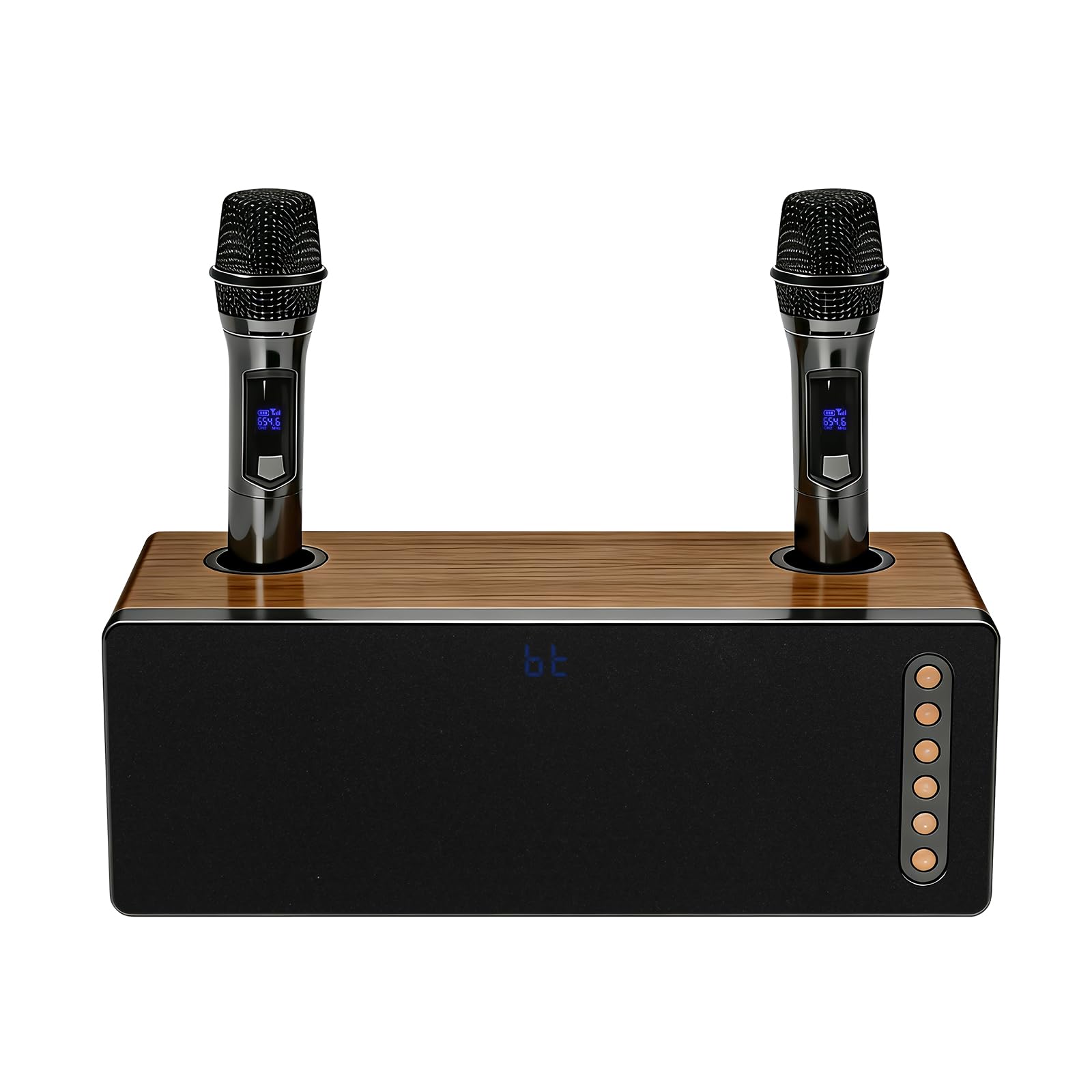 CT-380 Altoparlante Bluetooth 40W 2.0 Canali con Microfono Senza Fili Multi-Input (Ottico/Coassiale/HDMI ARC/AUX/USB) per Karaoke Casa TV/Party