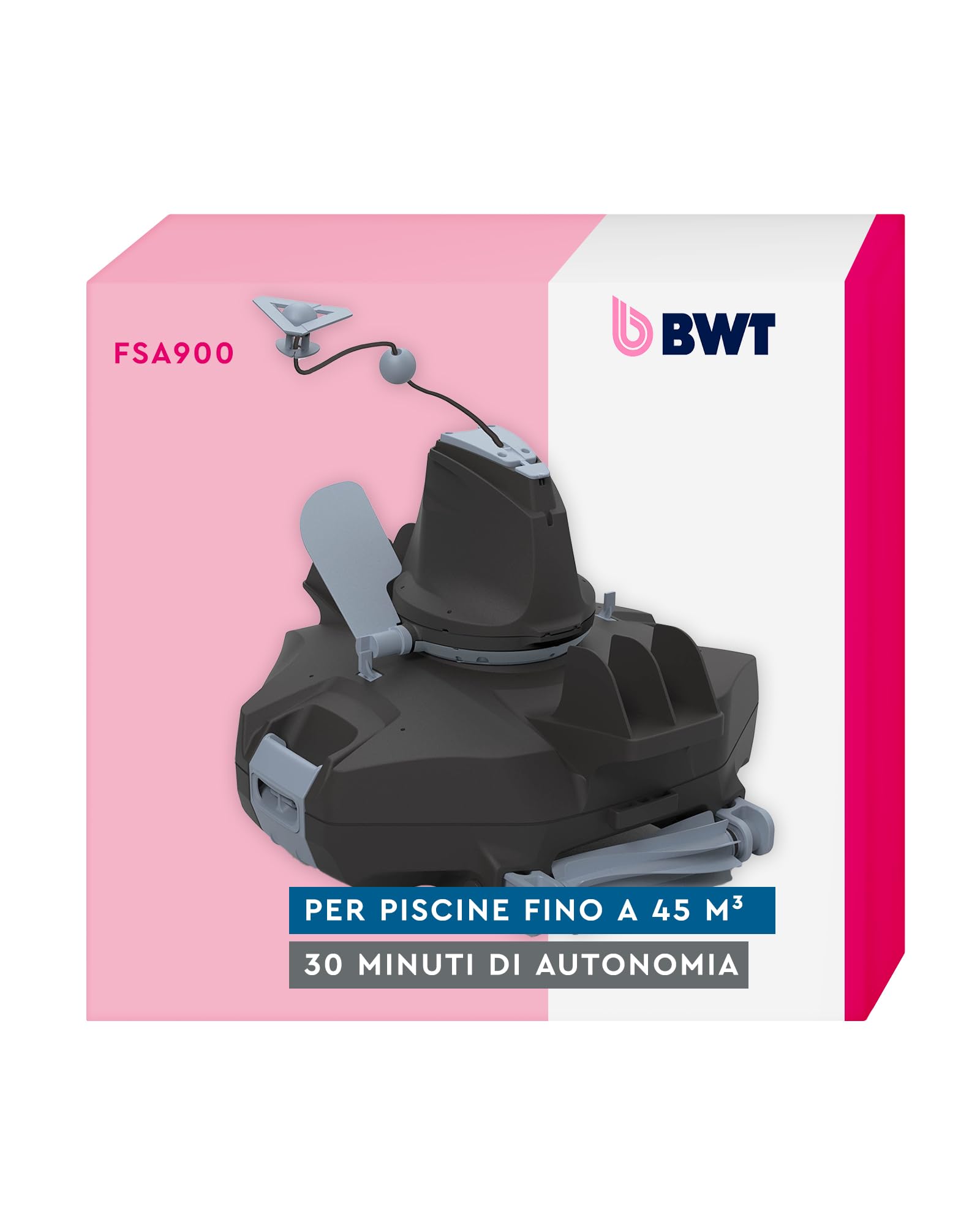 BWT Robot aspirapolvere per Piscina FSA900 Automatico per la Pulizia Senza Fili del Fondo con Il Sistema Stop & Go