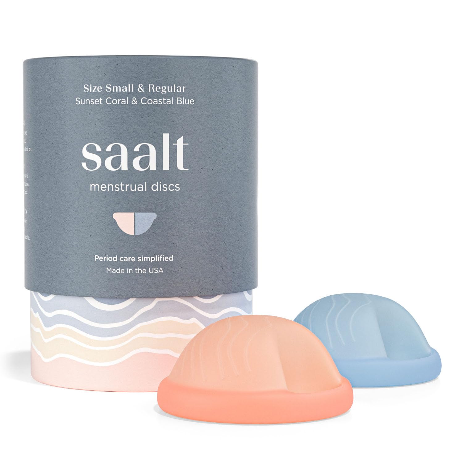 Saalt Menstruationsdisc – Wiederverwendbare Periodendisk für 12 Stunden Schutz – BPA- und Latexfrei – Einfaches Entfernen – Weich, Flexibel und Bequem