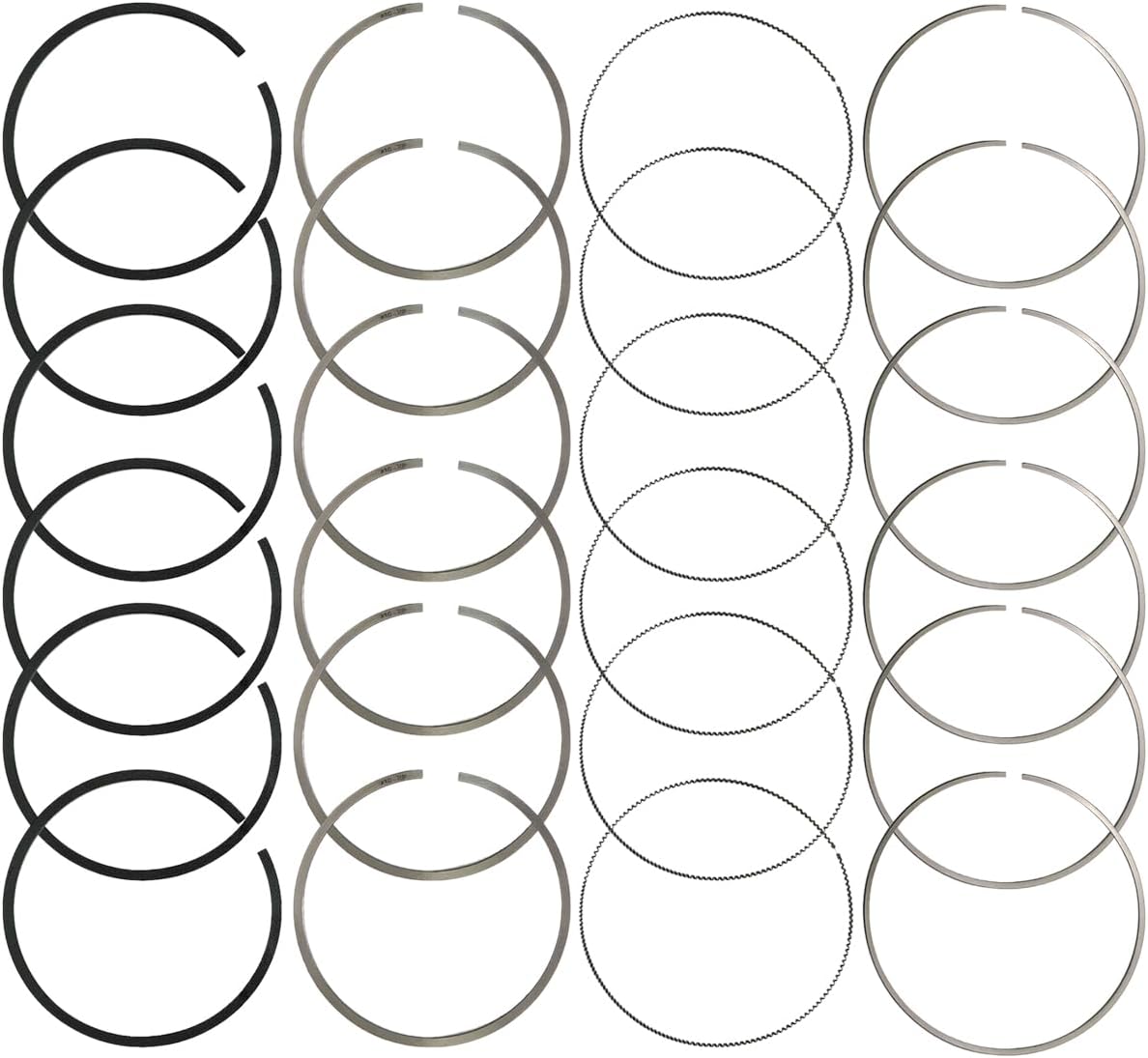 Engine Piston Rings Kit Fit for Jeep Gladiator Grand Cherokee Wrangler for Dodge Ram 1500 Eco Diesel L630 A630 2014-2022, Replace 68147228AA