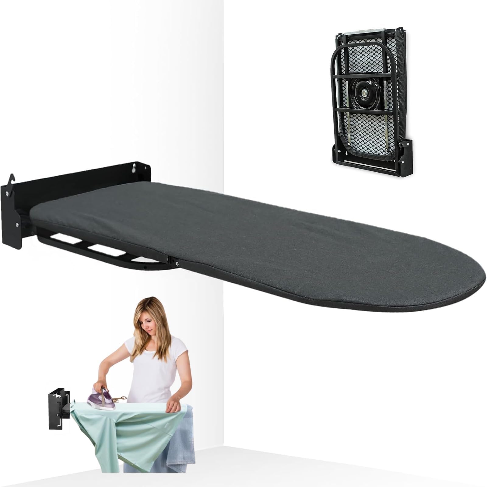 Armoire à repasser murale pliable pour un studio rangé et des vêtements impeccables
