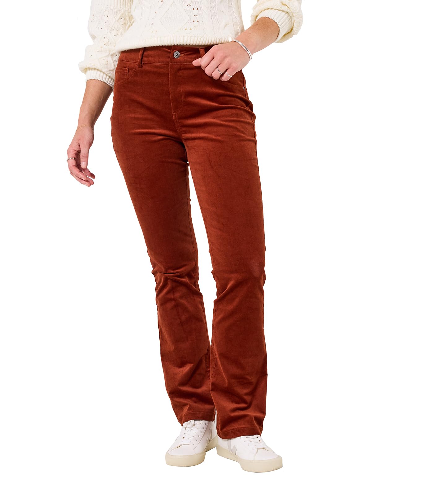 Joe Browns Women's Bootcut Stretch Moleskin Trousers, Regular, Brown, UK 12
