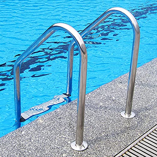 Barandal para piscina acero inoxidable 155 cm miniatura 4