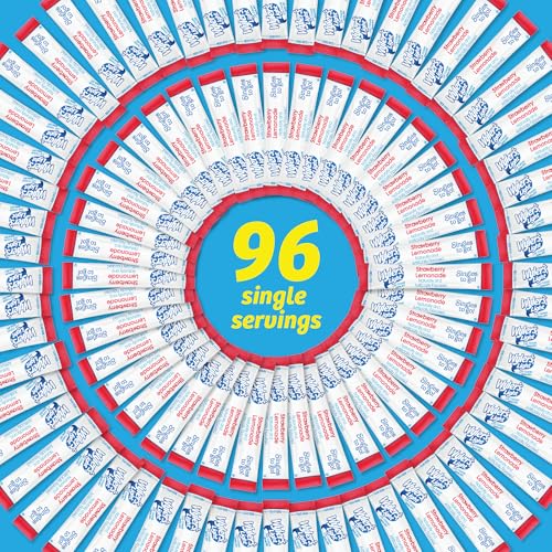 Wyler's Light Singles To Go Water Drink Mix, Strawberry Lemonade, 96 Count - image 7