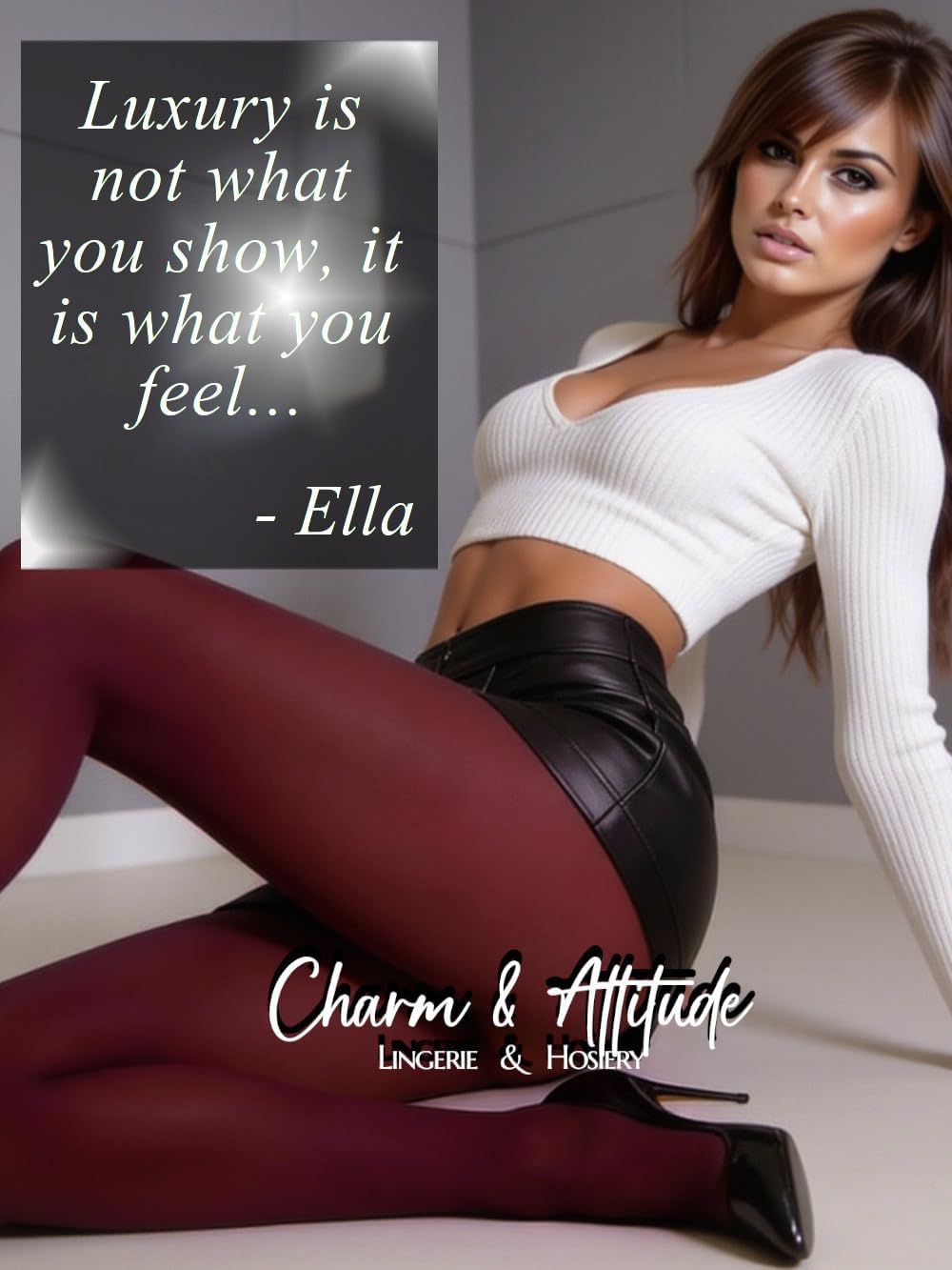 Charm and Attitude Soft Tights for Women | Warm Pantyhose Stockings | Opaque Hosiery Nylons - Made in EU - Image 4