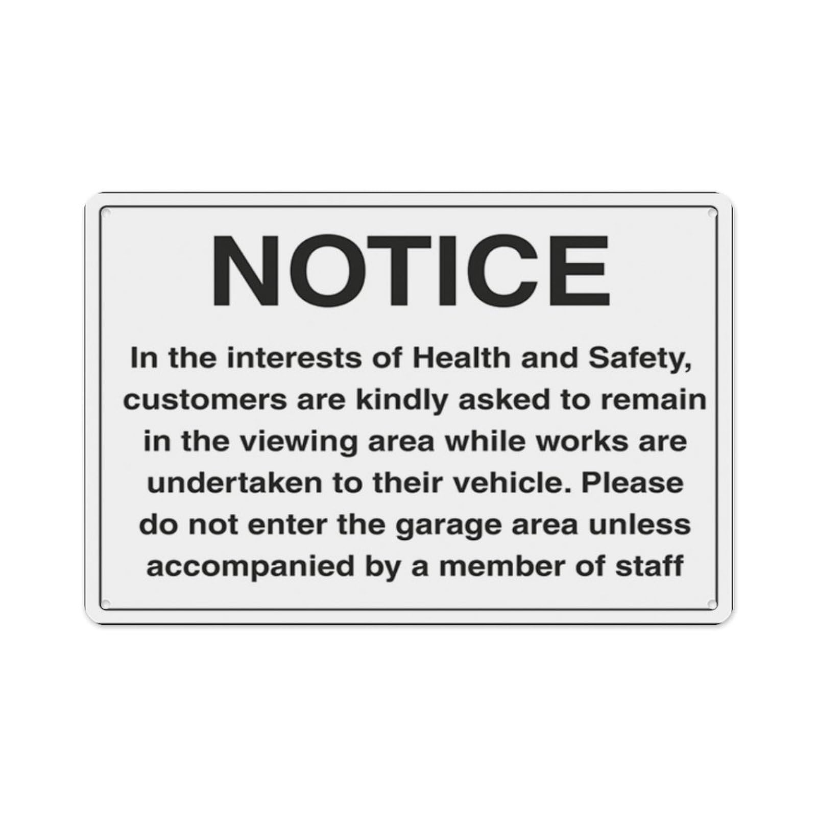 peiyeety Notice In The Interest OfAnd Safety Aluminum Tin Warning Signs For Home Outdoor Garden 12X16 Inches