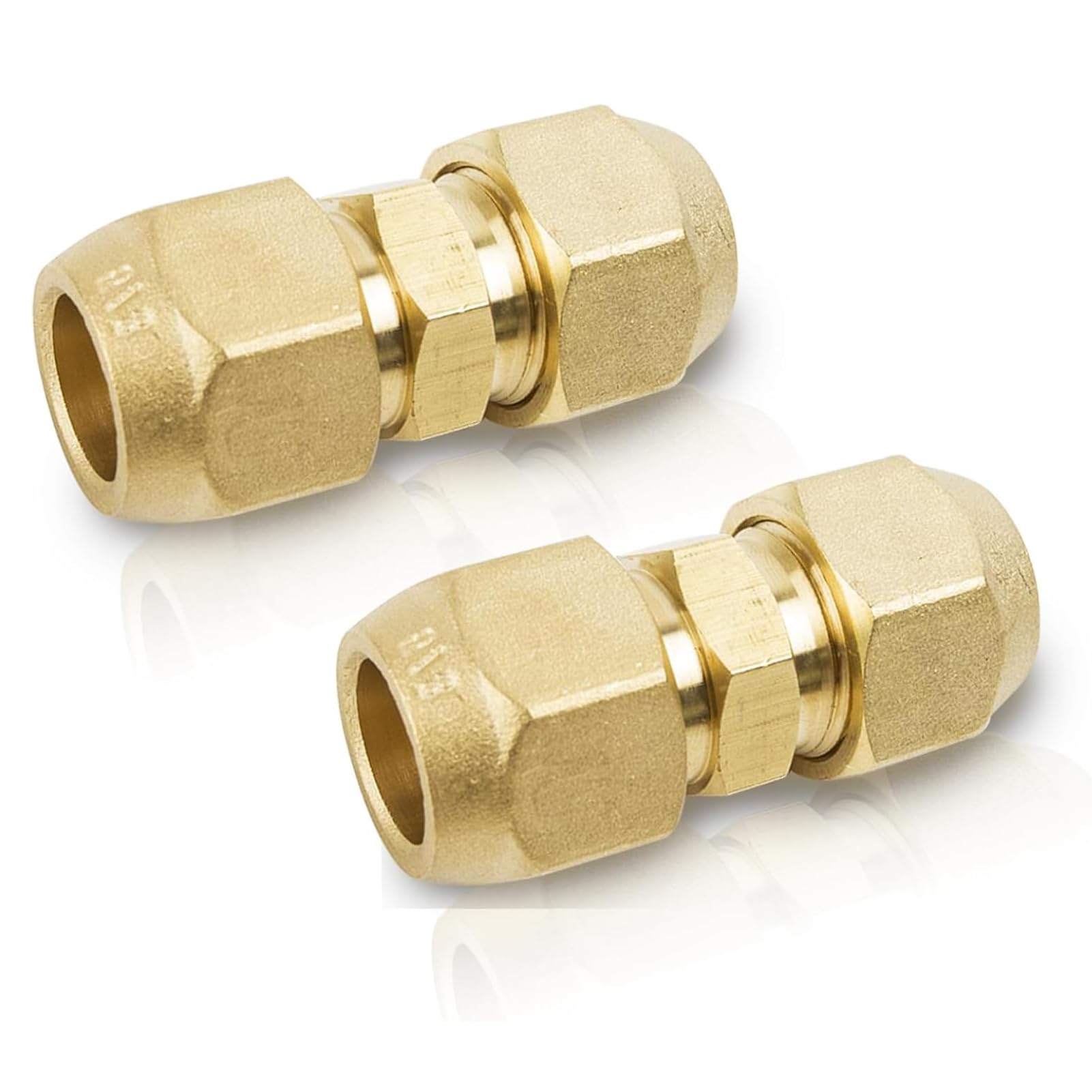 Lot De 2 Raccords Doubles Tuyaux Cuivre 1/4 Et 3/8 - Sans Soudure - Pour Climatisation