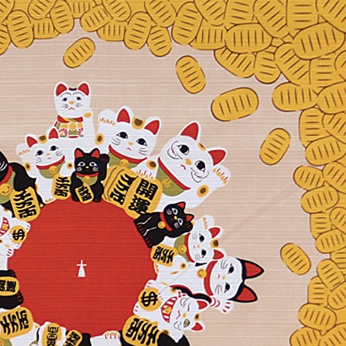 Amazon｜前田染工 花衣 招き猫になる 小風呂敷｜MAEDA SENKO