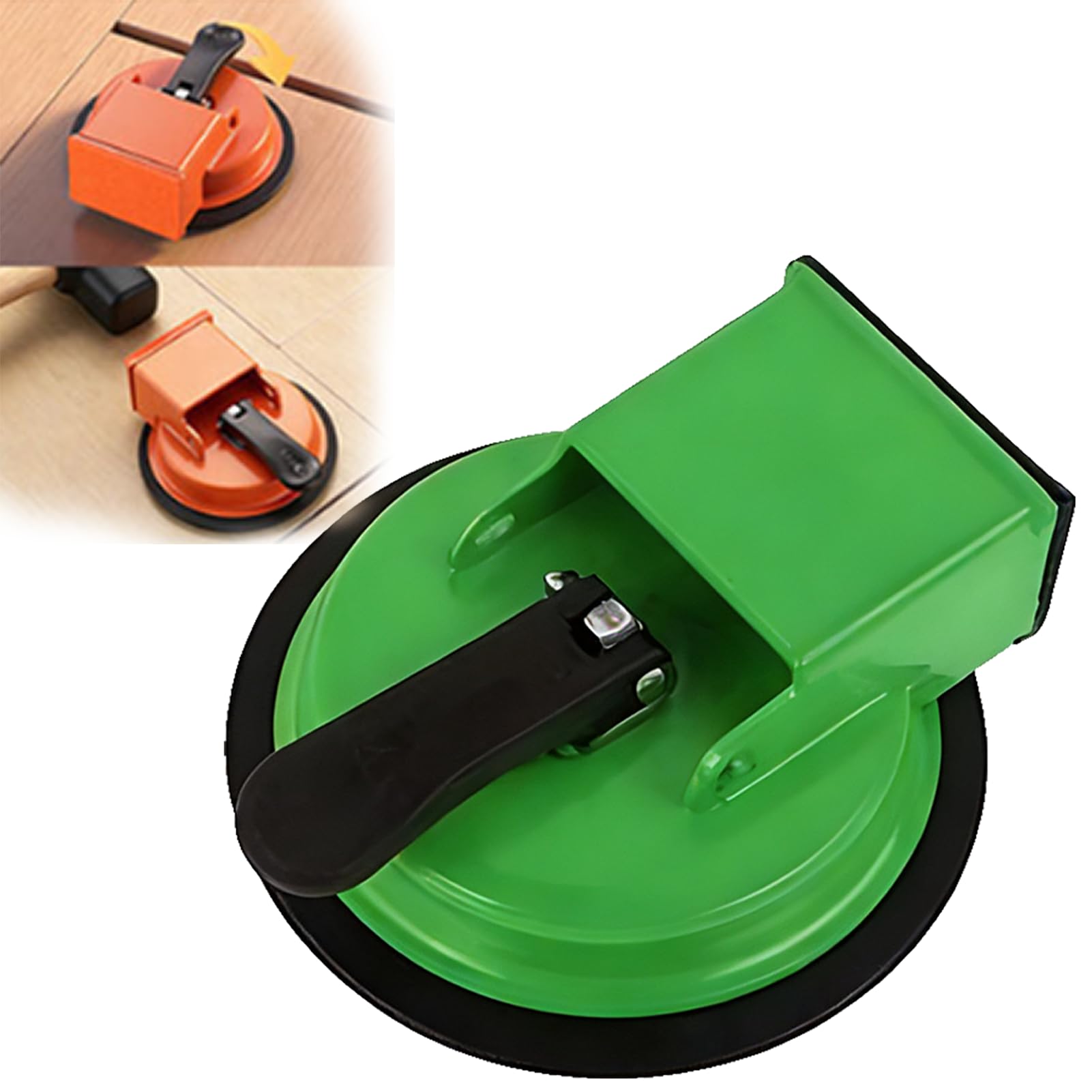 2026 New Floor Gap Fixer Tool, Heavy-Duty Laminate Flooring Tools for Wood and Vinyl Planks, with Rubber Pad, Adjustable Height Setter Close Unsightly Seams (Green)