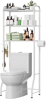 Simple Trending Over The Toilet Storage Rack, Metal 3 Tier Bathroom Orga...