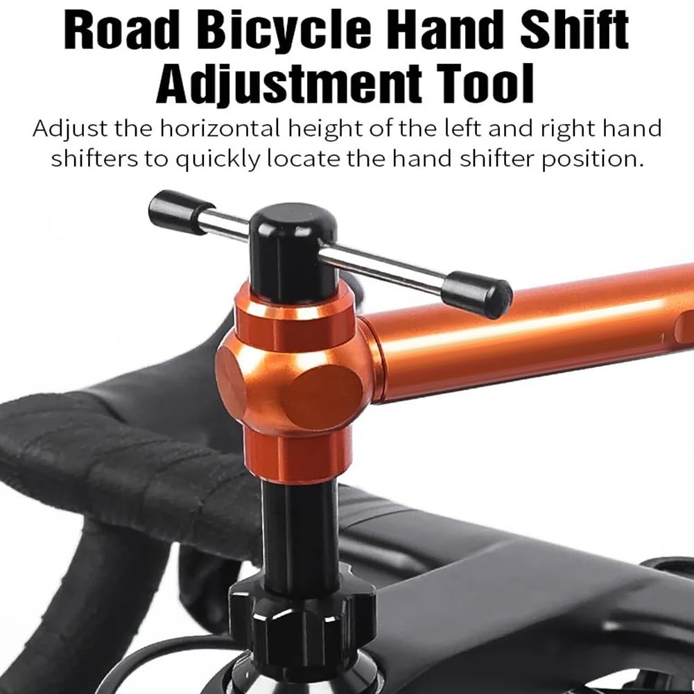 Calibro di misurazione per l'allineamento dell'occhiello, strumento per la regolazione orizzontale dell'altezza della leva del cambio della bicicletta e della leva del freno, strumento di