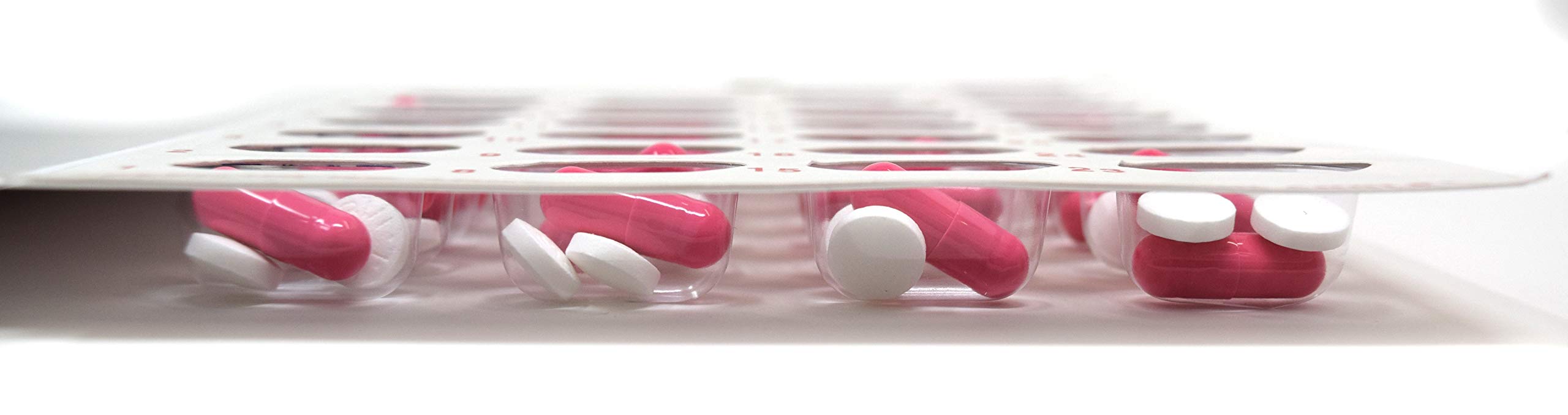 Monthly Pill Organizer Cold Seal Medication Blister Cards DIY