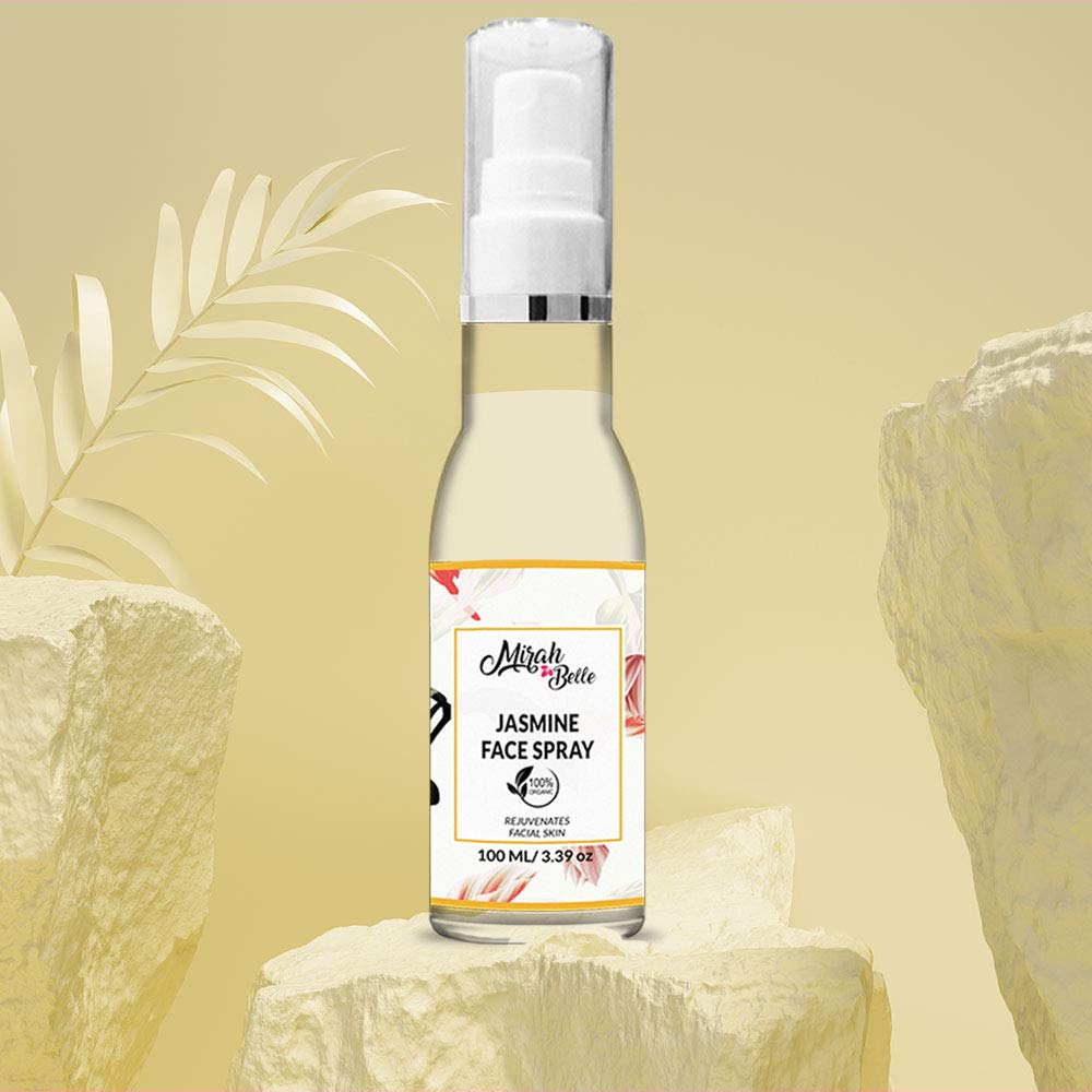 Mirah Belle - Organic & Natural - Jasmine Face Spray - Paraben and Alcohol Free, 100 ml