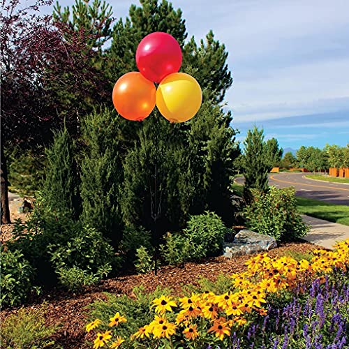 Image of BalloonBobber - Weatherproof Reusable Balloon Triple Cluster Pole Kit - Helium Free Plastic Outdoor Balloons