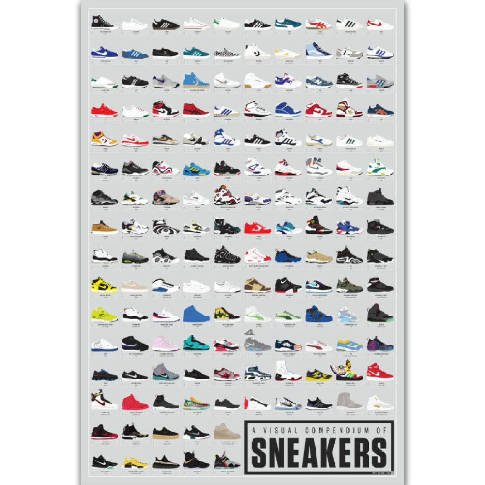 Non-branded Sneakers Affiches Et Visual Sneakers Mode Murale Art Mode Toile  Tableau Peinture Moderne Salon Chambre Maison Tableaux Decoration 50x70  cmx1 Pas de Cadre : Amazon.fr: Cuisine et Maison