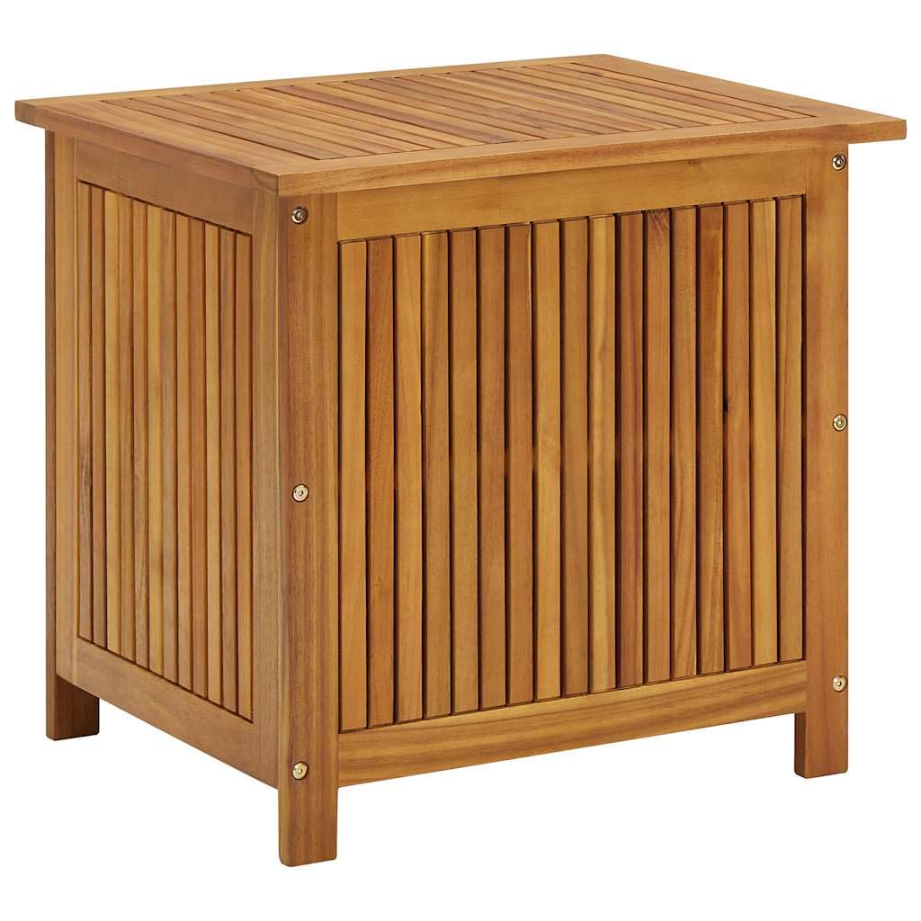 vidaXL Solid Acacia Wood Garden Storage Box Chest Furniture Outdoor Indoor Pillow Blanket Wooden Water-resistant Box Home Entryway Hallway