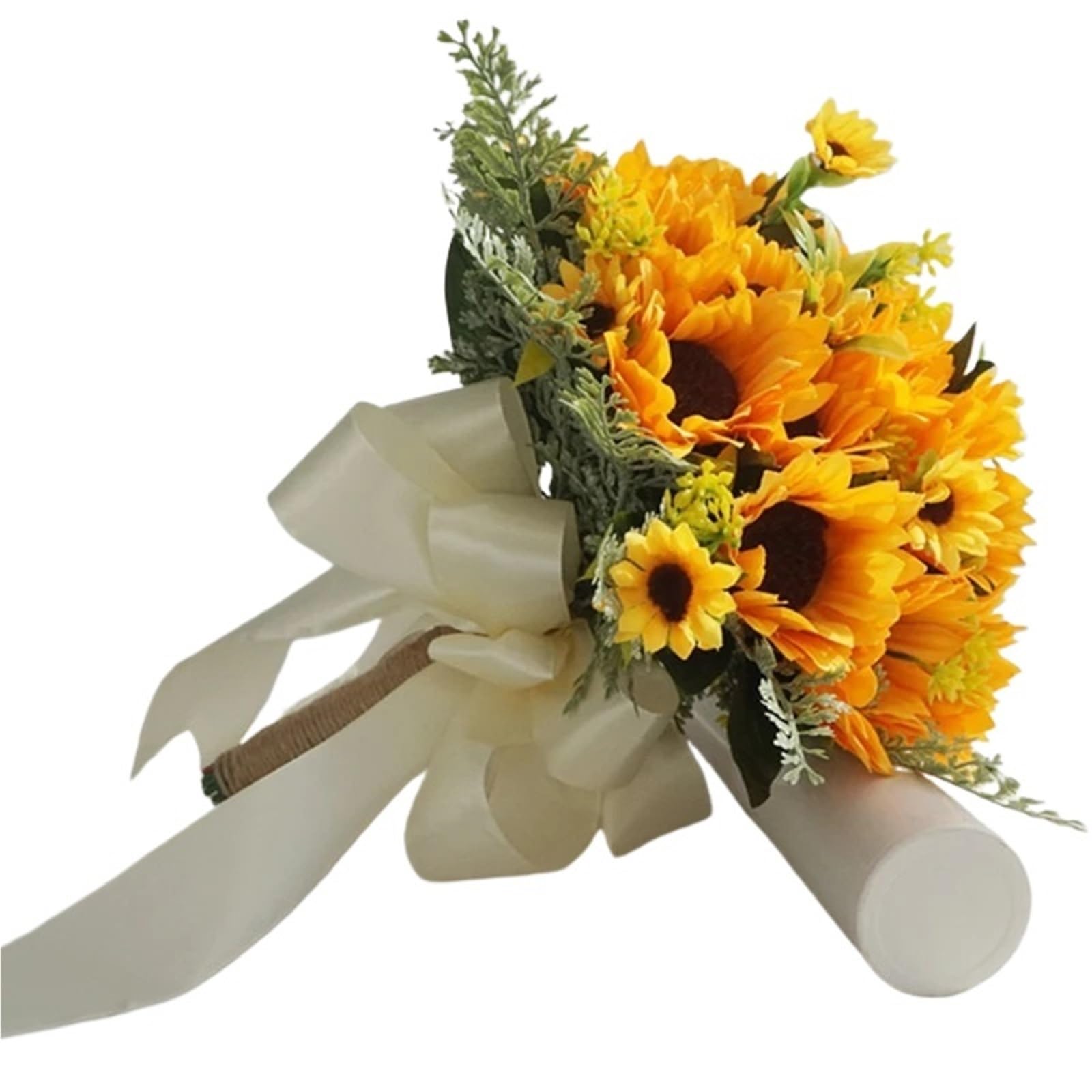 DSFIHJO Sunflower Wedding Bouquet Wedding Bouquet Bridal Sunflower Artificial Silk Bridesmaid Bunch Of Flower DIY Party Supplies