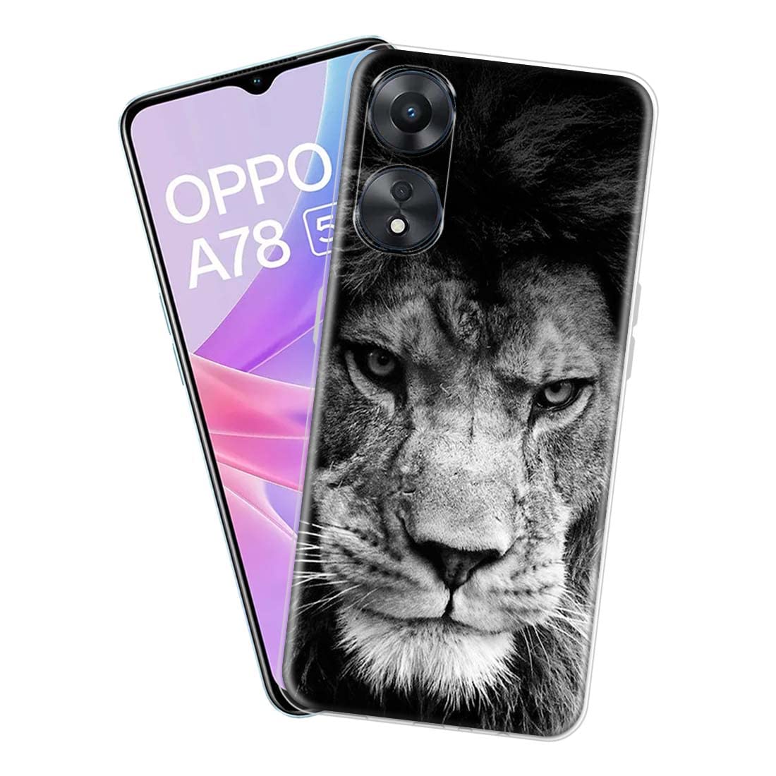 Fashionury Soft Silicon Printed Designer Mobile Back Cover for Oppo A78 5G -D0358