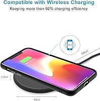 Vista 6 de Ultra-Slim Wireless Charger, 15W Maximum Fast Wireless Charging Pad Compatible with iPhone 14131211, for Samsung Galaxy