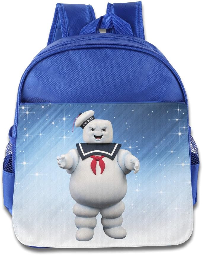ELF STORY - Stay Puft Marshmallow Man Little Kid Baby Boys Girls Toddler School Backpack RoyalBlue