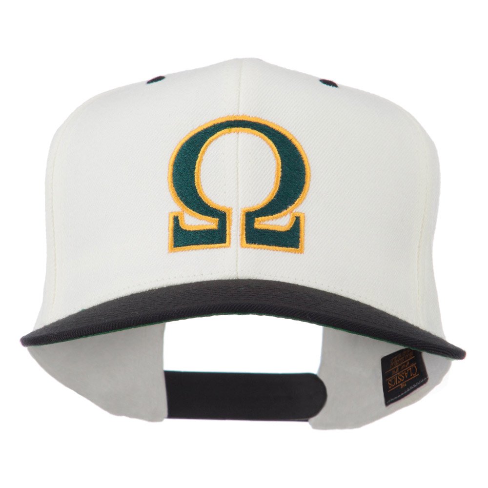 Greek Alphabet Omega Embroidered Cap