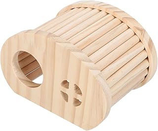 CIYODO Esconderijo De Rutina Casa Gaiolas De Coelho Brinquedos De Madeira Gaiola De Animal Esconderijo De Rato De Madeira Hamster Esconderijo Casa Cobaia Casa De Madeira