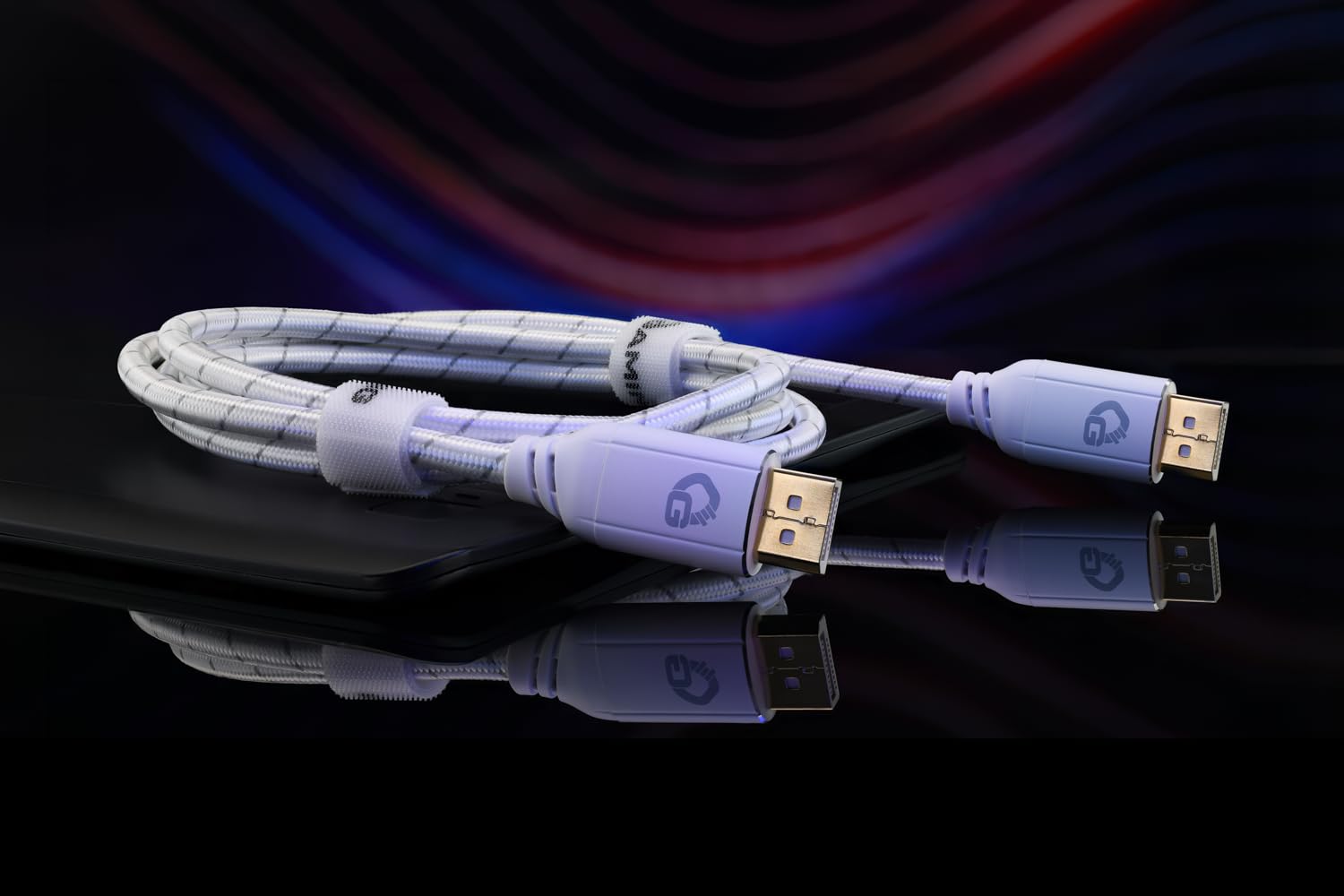 DisplayPort 2.1 kabel 2,0 m – 80 Gbit/s UHBR20, 8K 240Hz, 4K 540Hz, HDR10, FreeSync, G-Sync, DSC, do zaawansowanych graczy, streamerów i twórców
