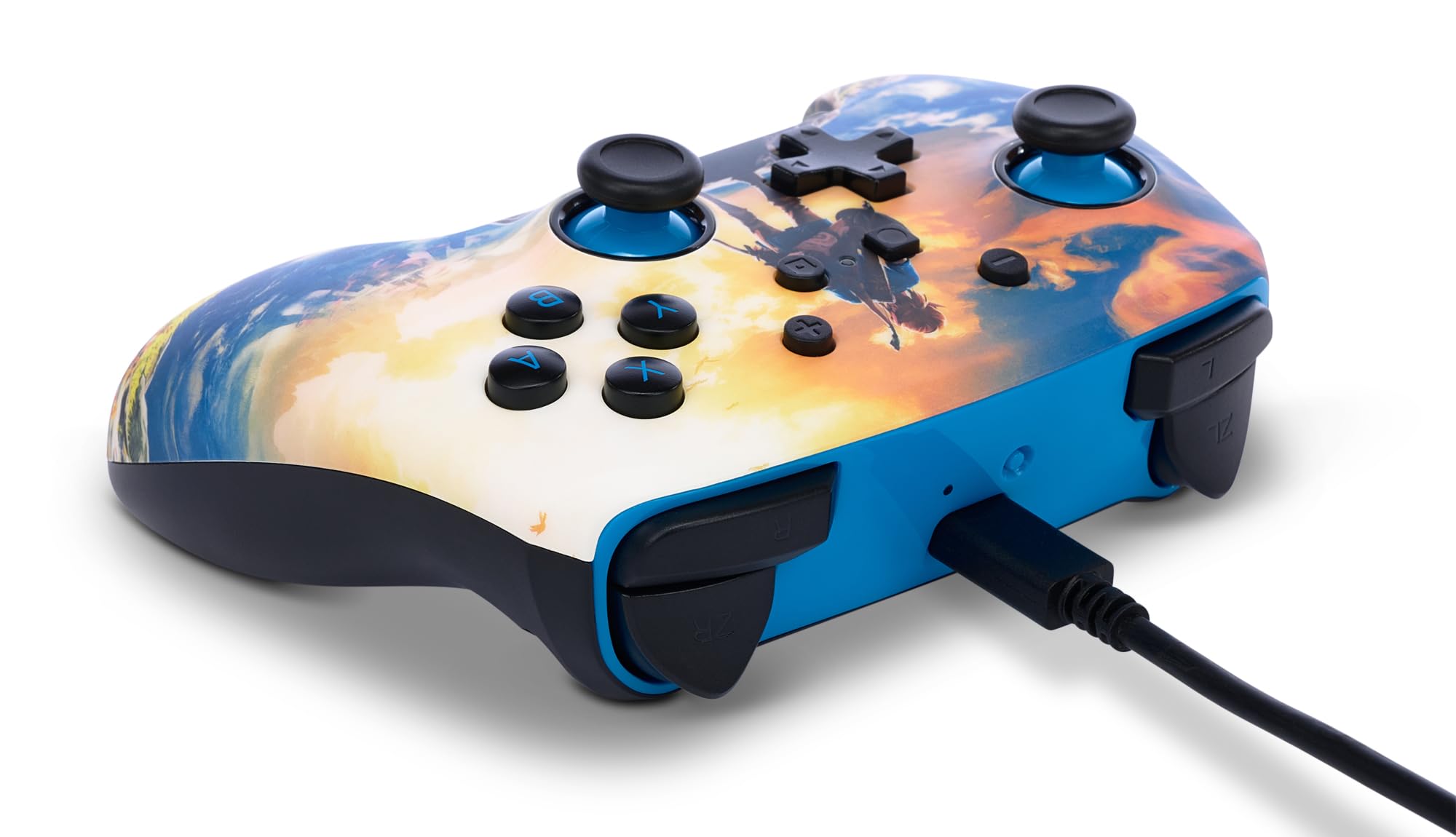 PowerA Controller wireless migliorato per Nintendo Switch/Switch 2/Switch Lite/OLED Model - Kingdom of Hyrule - Gamepad, controller di gioco, licenza ufficiale