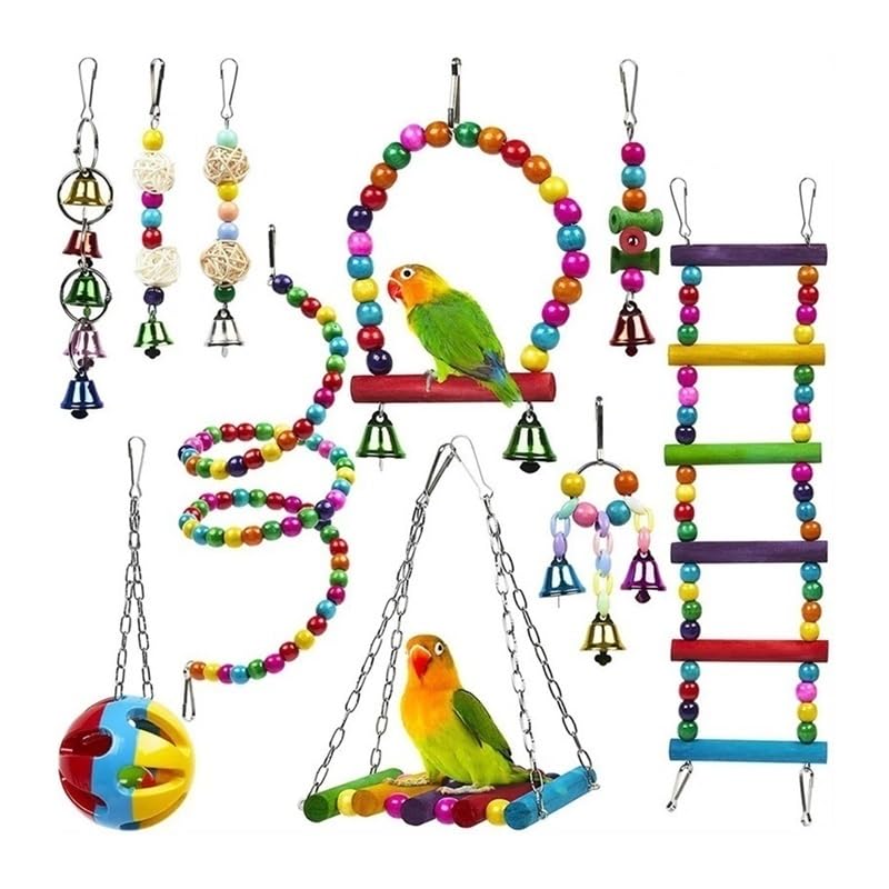 Juguetes for pájaros enjaulados: juguetes for pájaros en busca de comida for periquitos, juguetes for pájaros, juguetes for cacatúas, juguetes for pájaros en busca de comida for pájaros(15Pcs)