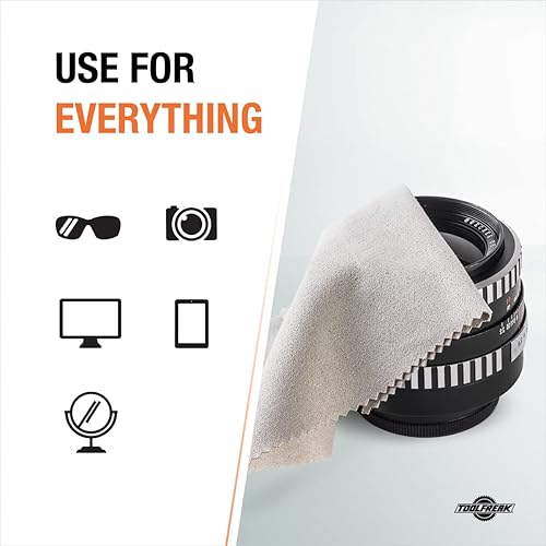 Miniatura 5 de ToolFreak Paquete de 2 paños antivaho  Tecnología única que evita el empañamiento en lentes lentes pantalla cámara espejo tableta durante 74 horas