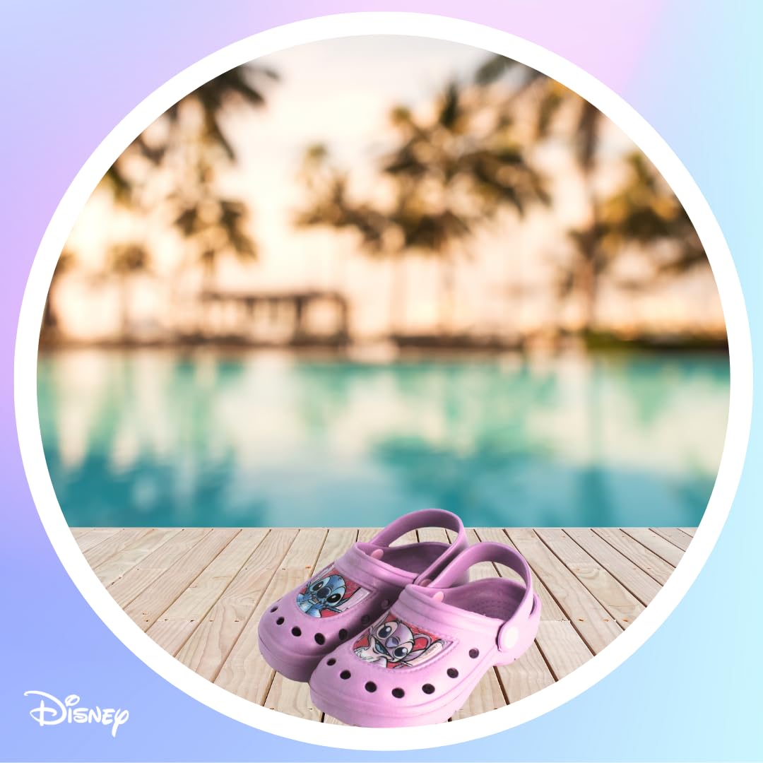 Disney Stitch Zoccoli da Ragazze, Motivo Stitch e Angel Sandali Estivi Bambine, Taglie EU 22 a 33