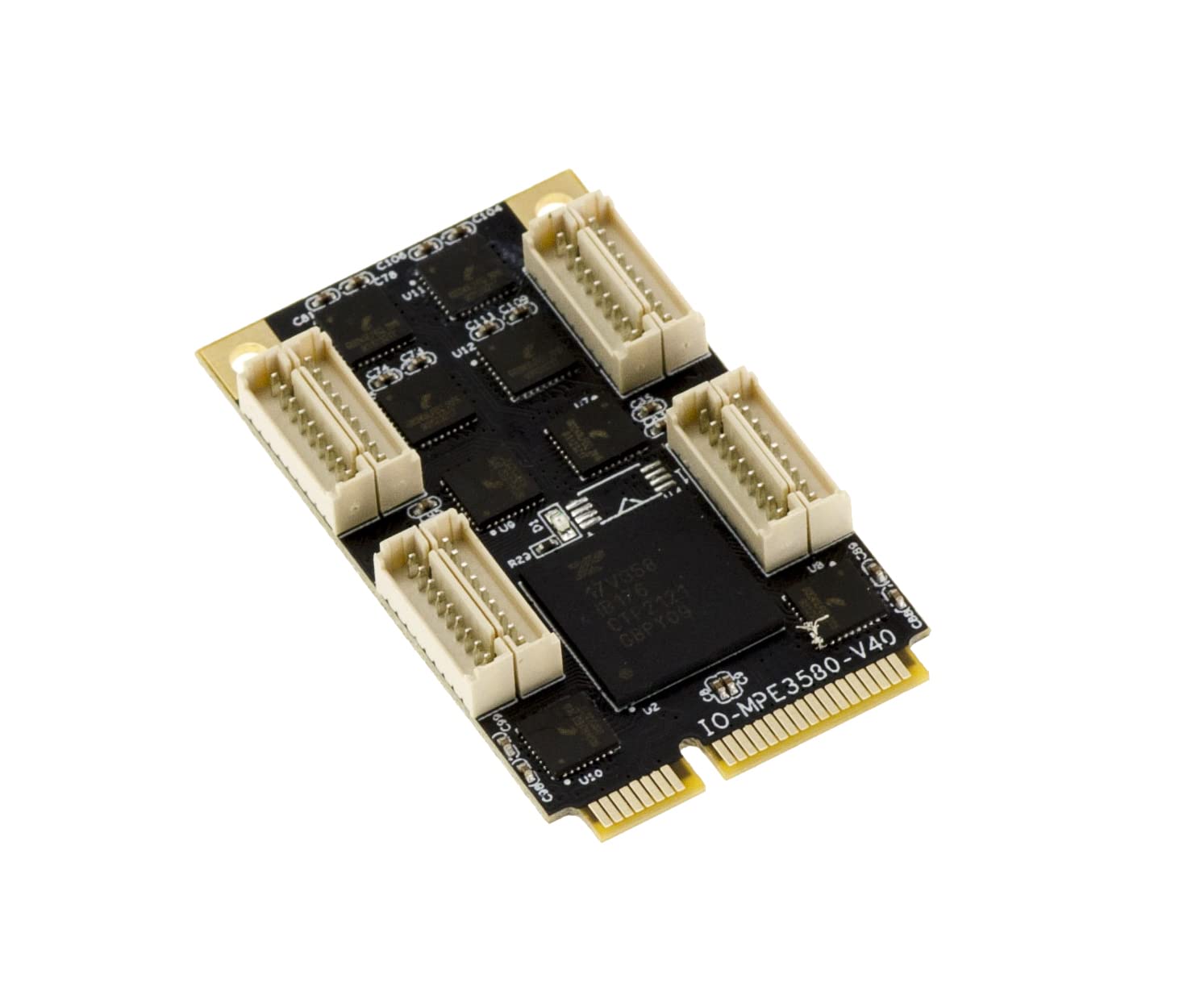 KALEA-INFORMATIQUE Tarjeta Mini PCIe MiniPCIE 8 Serial COM RS232 DB9 con chipset EXAR XR 17V358 - mPCIe UART