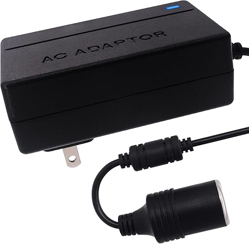 Miniatura 1 de Enchufe de encendedor de cigarrillos de 110 V CA a coche, convertidor de corriente CC 12 V 3A - 100 V-250 V AC enchufe de pared para el hogar