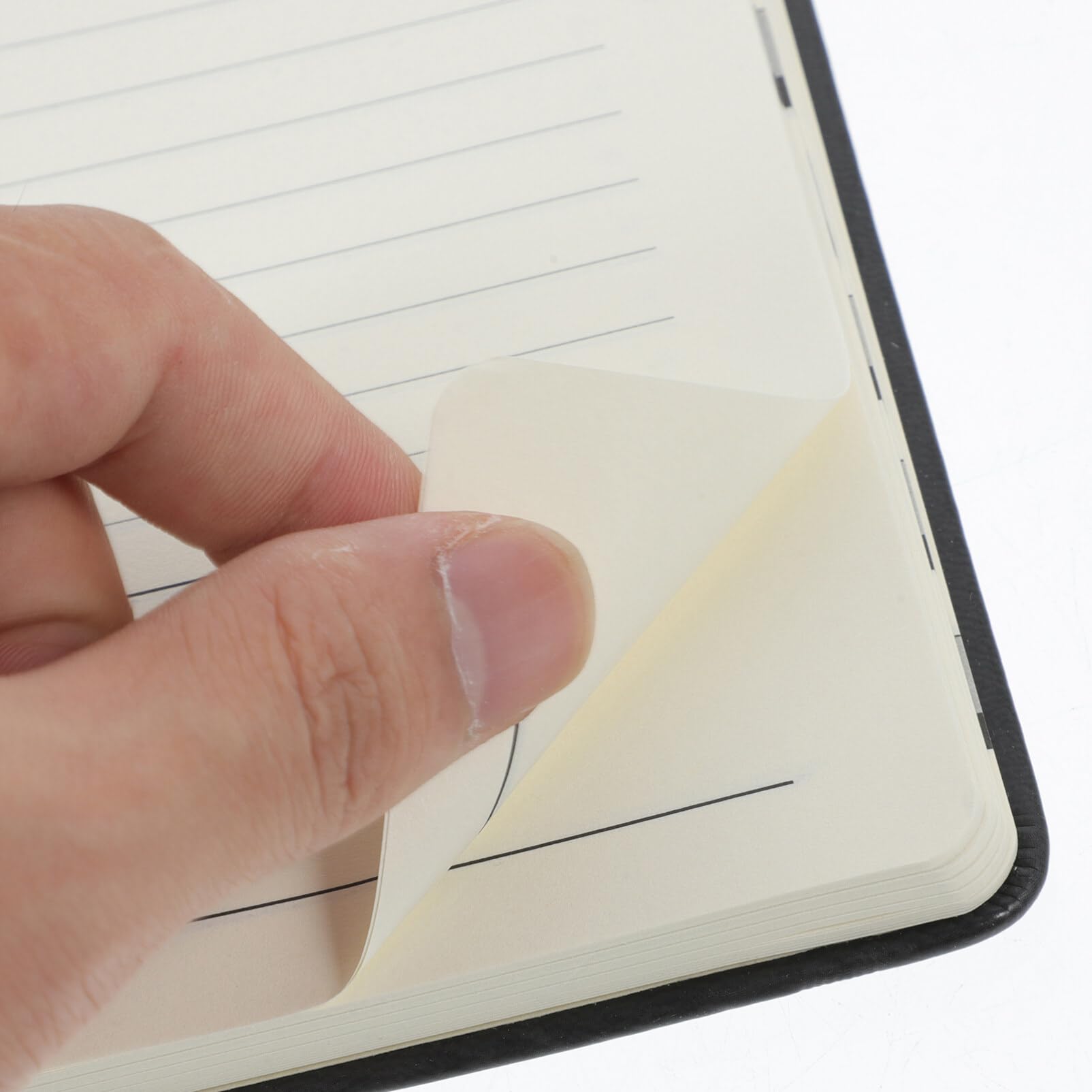 Planificador Diario A5 Banda Elástica, Cuaderno de Papel Negro