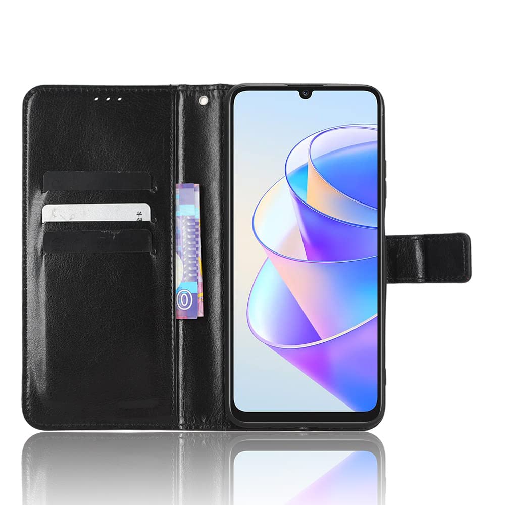 HAOYE Cover per Huawei Honor X7a, Flip Cover Custodia in Pelle