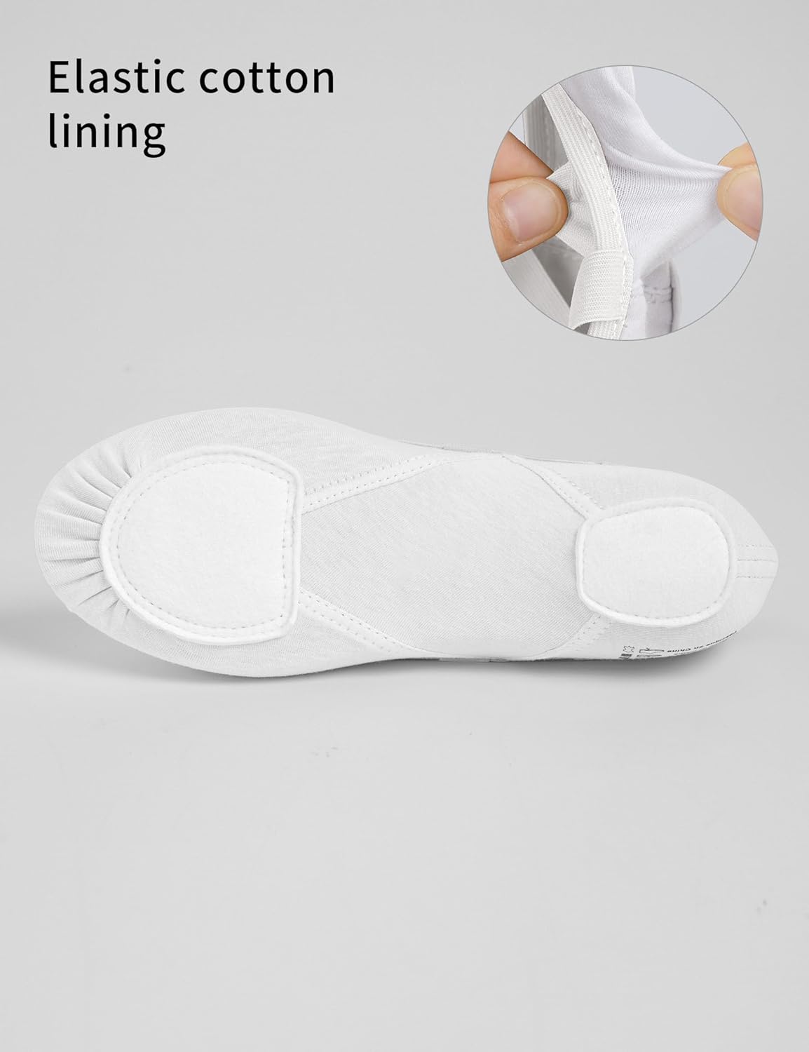 Cloud Soft 4 Way Stretch Canvas Ballet Shoes Split Sole Dance Slippers for Toddler Girls, Little Big Kids Training - Image 6