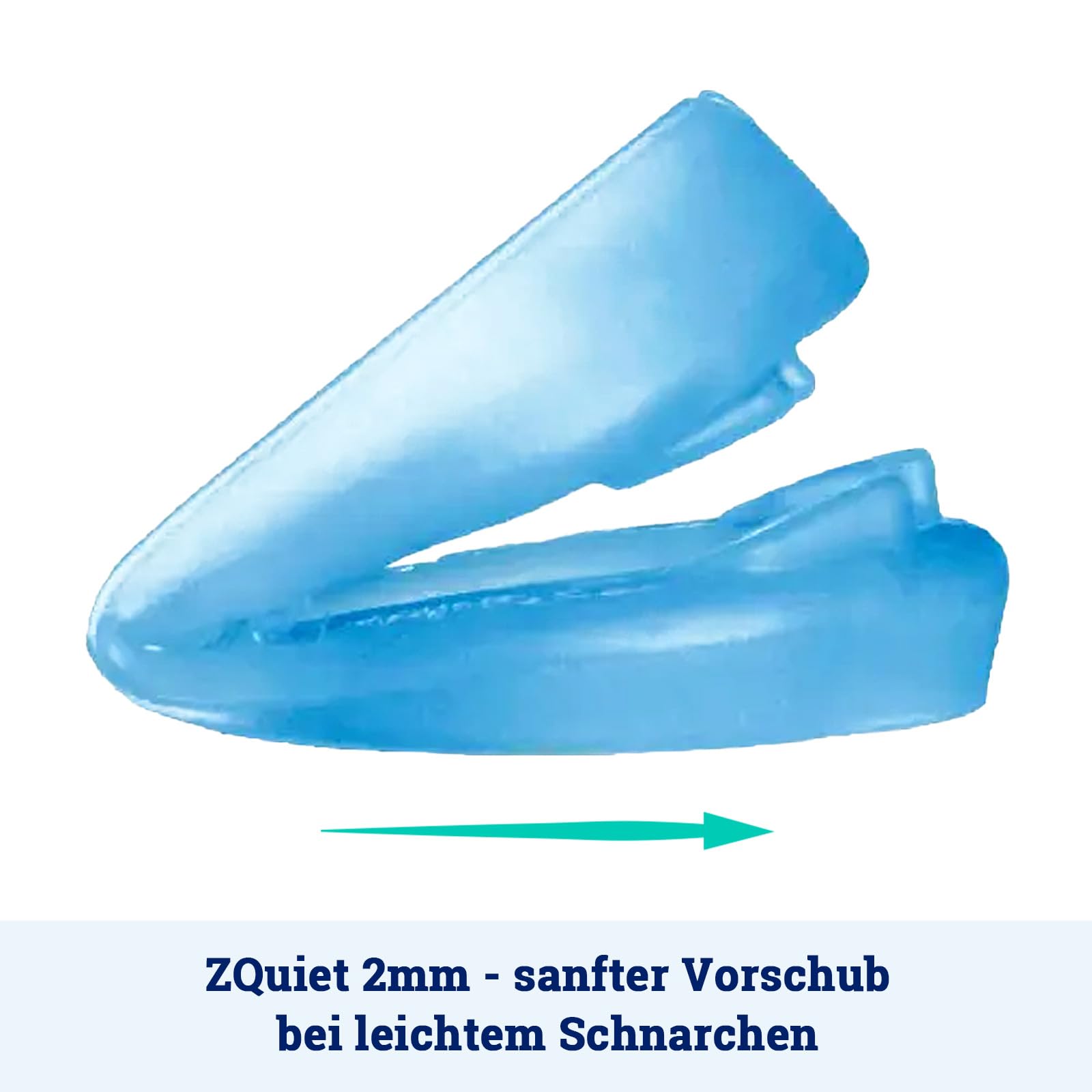 ZQuiet Starterpack (2 Stück, 2 mm und 6 mm Vorschub) – Schnarchschienen - effektive Schnarchstopper, unglaublich praktisch, gute Alternative zu Nasendilatatoren, Nasenpflastern und Nasenklammern